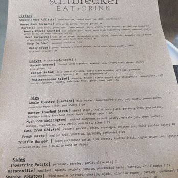 Saltbreaker - Food menu June 2025 - Cocktail Bars Near Me - Alameda, California