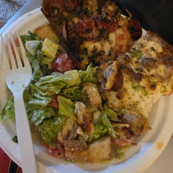Square Pie Guys - Oakland - Kale Ceasar salad, lemon pepper pizza & mushroom, pepperoni w/honey drizzle. - Pizza Near Me - Oakland, California Square Pie Guys - Oakland - Kale Ceasar salad, lemon pepper pizza & mushroom, pepperoni w/honey drizzle. - Pizza Near Me - Oakland, California