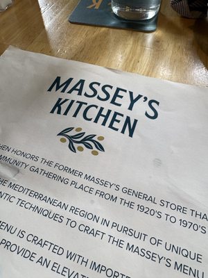 Menu photo 1 Massey's Kitchen Lookout Mountain, TN