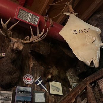 Red Dog Saloon - Interior by our table - American Near Me - Juneau, Alaska Red Dog Saloon - Interior by our table - American Near Me - Juneau, Alaska