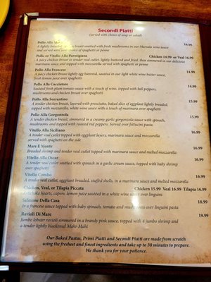 Menu photo 6 O Sole Mio Cucina Italiana Newberry, FL