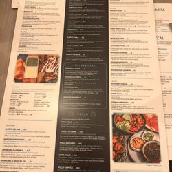 The menu