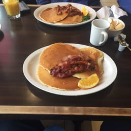 Pancakes with black curly chef hair.  Mmmm.
