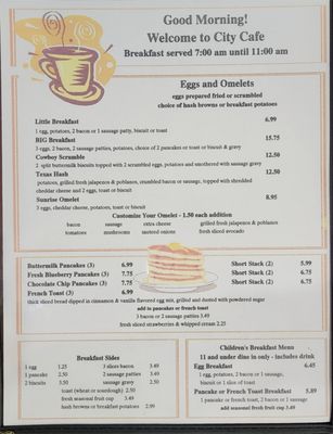 Menu photo 2 City Cafe Valley Mills, TX