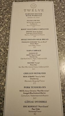 Menu photo 3 Twelve Portland, ME