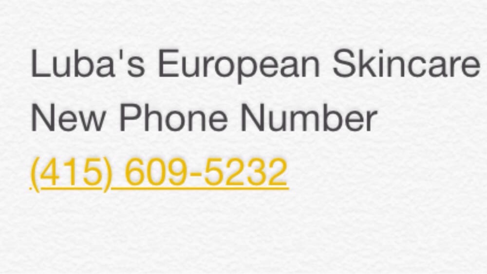 Luba's European Skincare Logo