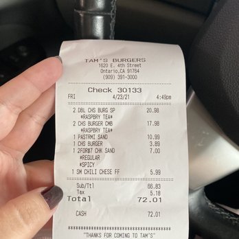 Tams Burgers - Burgers Near Me - Ontario, California