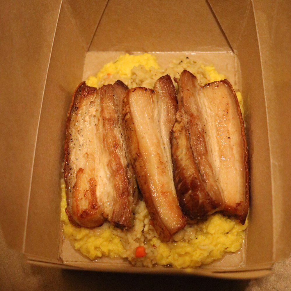 Five Oaks Taproom - Pork belly dinner. Not a fan. - Cocktail Bars Near Me - Savannah, Georgia