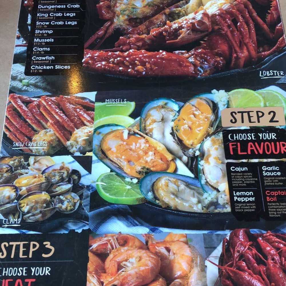 The Captain's Boil - a menu for a seafood restaurant - Seafood Near Me - Winnipeg, Manitoba The Captain's Boil - a menu for a seafood restaurant - Seafood Near Me - Winnipeg, Manitoba