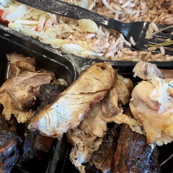 Jamaica Cabana Restaurant - Dried out old jerk chicken - Caribbean Near Me - Dallas, Texas