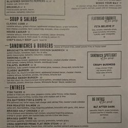 Bishop Grill - New Menu
