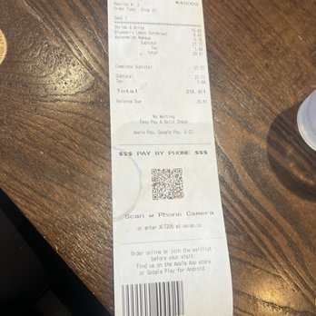 First Watch - Bill - Breakfast & Brunch Near Me - Union, New Jersey
