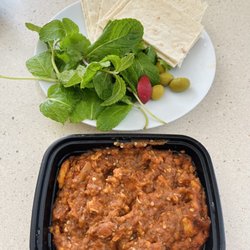 Didar Persian Cuisine - Eggplant Mirza Ghasemi - smoked eggplant dip - yum