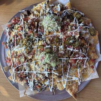 Sharky's Woodfired Mexican Grill - Nachos with grass fed steak - Mexican Near Me - Burbank, California