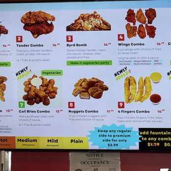 Byrds Hot Chicken - Menu - Fast Food Near Me - Novi, Michigan Byrds Hot Chicken - Menu - Fast Food Near Me - Novi, Michigan