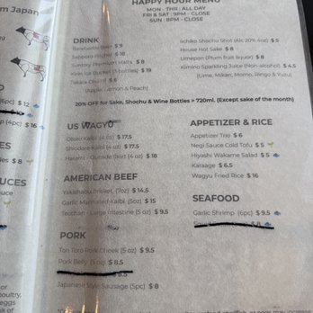 Meat Time - Menu 6/2025 - Japanese Near Me - Milpitas, California