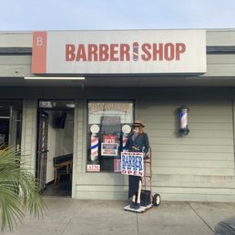 Exterior outside entrance of Copperwood Barber Shop - The best barber shop in San Diego. It's on Mission Ave in Oceanside that is still old school prices of 18 dollars. - Oceanside, California Exterior outside entrance of Copperwood Barber Shop - The best barber shop in San Diego. It's on Mission Ave in Oceanside that is still old school prices of 18 dollars. - Oceanside, California