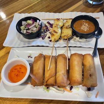 Boun Thai Kitchen - Veggie Egg Roll, Chicken Satay! - Salad Near Me - Paradise, Nevada Boun Thai Kitchen - Veggie Egg Roll, Chicken Satay! - Salad Near Me - Paradise, Nevada