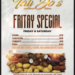 Tati Jo’s Caribbean Bistro - Fritay(fried food) weekend special