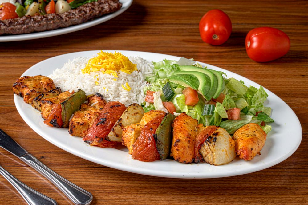 Food from Panini Kabob Grill