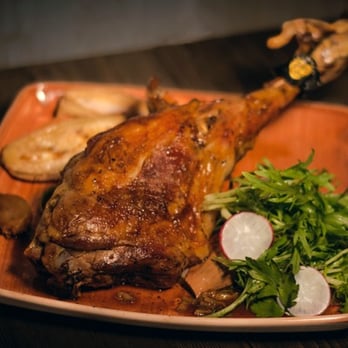 Lobos Meat and Tapas - ROASTED LEG OF LAMB. Slow roasted Castilian milk fed lamb - Tapas/Small Plates Near Me - London, XGL