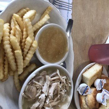 O'Steen's Restaurant - Chicken and Dumplings with fries and apple sauce - Seafood Near Me - Saint Augustine, Florida O'Steen's Restaurant - Chicken and Dumplings with fries and apple sauce - Seafood Near Me - Saint Augustine, Florida