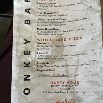 Monkeybar - Menu - Cocktail Bars Near Me - San Diego, California