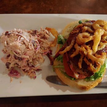 Murphy's Pub & Grill - Buffalo meatloaf sandwich with cranberry coleslaw. - Gastropubs Near Me - Rapid City, South Dakota Murphy's Pub & Grill - Buffalo meatloaf sandwich with cranberry coleslaw. - Gastropubs Near Me - Rapid City, South Dakota