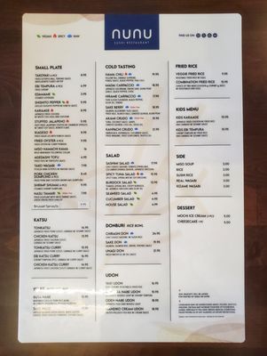 Menu photo 5 Sushi nunu Frisco, TX Menu photo 5 Sushi nunu Frisco, TX
