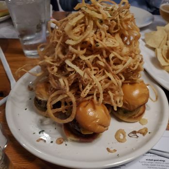 matchbox - Cheeseburger sliders - medium rare. - New American Near Me - Bethesda, Maryland