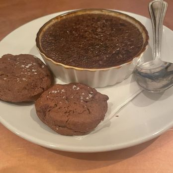Catch 27 - Chocolate Crème Brulee that was gluten free. The cookies were not gluten free but obviously separated. - Southern Near Me - Saint Augustine, Florida