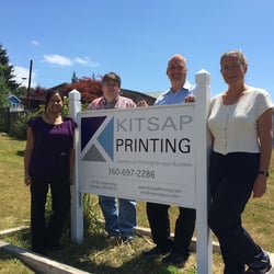 Kitsap Printing - Our Street Sign and our Team