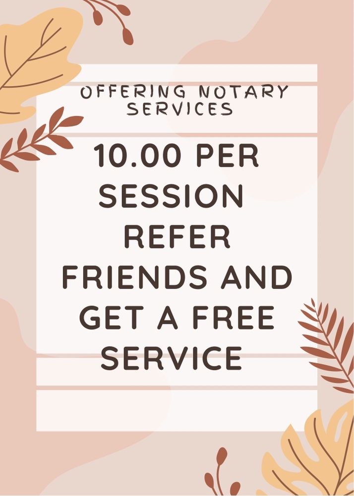 LISA CAHALL NOTARY SERVICES Updated September 2024 423 N Creston