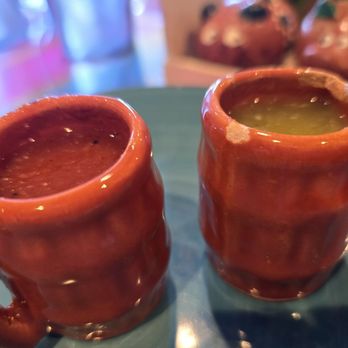 El Canario Carnitas - We asked to try some of their different salsas and they came out in these..lol - Mexican Near Me - Temecula, California El Canario Carnitas - We asked to try some of their different salsas and they came out in these..lol - Mexican Near Me - Temecula, California