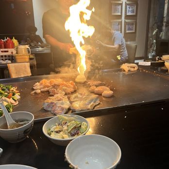 Fumi Hibachi Sushi and Bar - The cook is cooking - Sushi Bars Near Me - Duluth, Georgia Fumi Hibachi Sushi and Bar - The cook is cooking - Sushi Bars Near Me - Duluth, Georgia