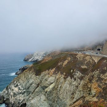 Devil's Slide Historical Landmark/viewpoint - Views on a foggy day - Landmarks & Historical Buildings Near Me - Pacifica, California