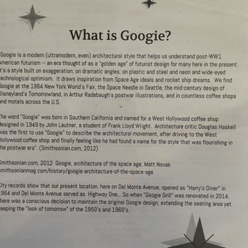 Googie Grill - On the menu - American Near Me - Seaside, California Googie Grill - On the menu - American Near Me - Seaside, California