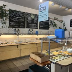 The buffet area