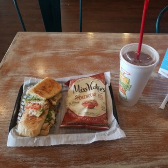 Tropical Smoothie Cafe - Mocha smoothie with chicken caprese and bbq chips - Juice Bars & Smoothies Near Me - Woodbridge, Virginia Tropical Smoothie Cafe - Mocha smoothie with chicken caprese and bbq chips - Juice Bars & Smoothies Near Me - Woodbridge, Virginia