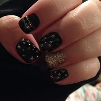 Worldgate Nails - Black and gold by CiCi - Nail Salons Near Me - Herndon, Virginia Worldgate Nails - Black and gold by CiCi - Nail Salons Near Me - Herndon, Virginia