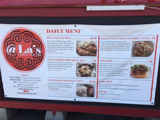 Menu photo 4 @La's, a Hmong Food Cart Aloha, OR