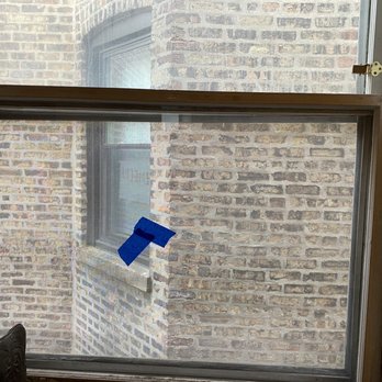 All American Glass - New window installed in the existing/old frame - Glass & Mirrors Near Me - Chicago, Illinois