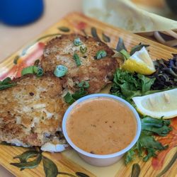 The Cafe On The Beach - Crab cakes