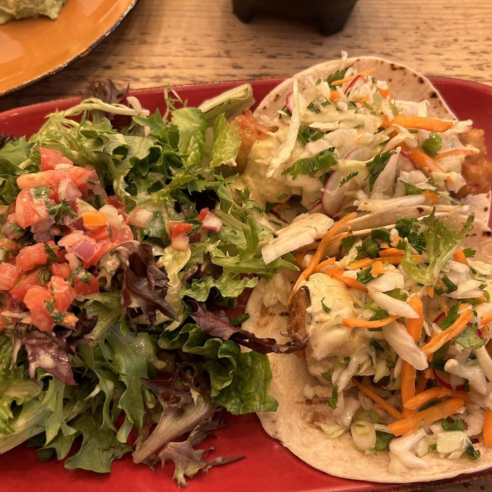 Fish Taco - Fish tacos with salad - Mexican Near Me - Cabin John, Maryland Fish Taco - Fish tacos with salad - Mexican Near Me - Cabin John, Maryland