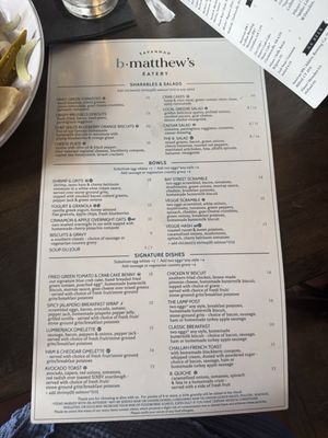 Menu photo 6 B Matthews Eatery Savannah, GA