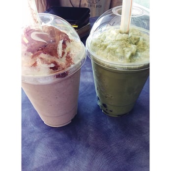 FLORES ICE CREAM - Horchata and Green Tea with Boba smoothies. - Delis Near Me - Bakersfield, California