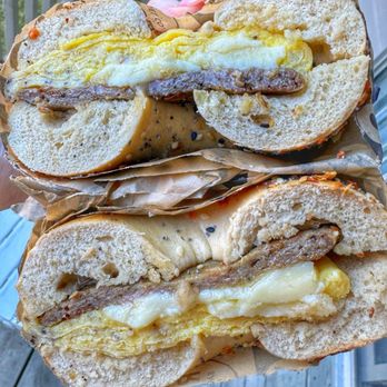 Rise Bagel - The Classic - organic egg, sharp cheddar, & choice of bagel/protein. - Bagels Near Me - Minneapolis, Minnesota