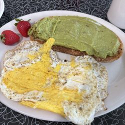 JT's Diner - Grace's Avocado Toast plate (without everything bagel seasoning by request)