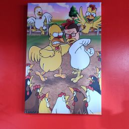 I got 10 on chicken Homer I got 10 on chicken Homer