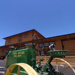 Shafter Depot Museum - Sterling got a "little tractor" time on the way in.